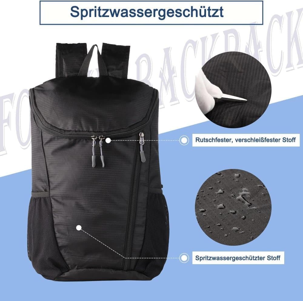 20L Lightweight Waterproof Hiking Backpack for Outdoor Use, Dark Blue
