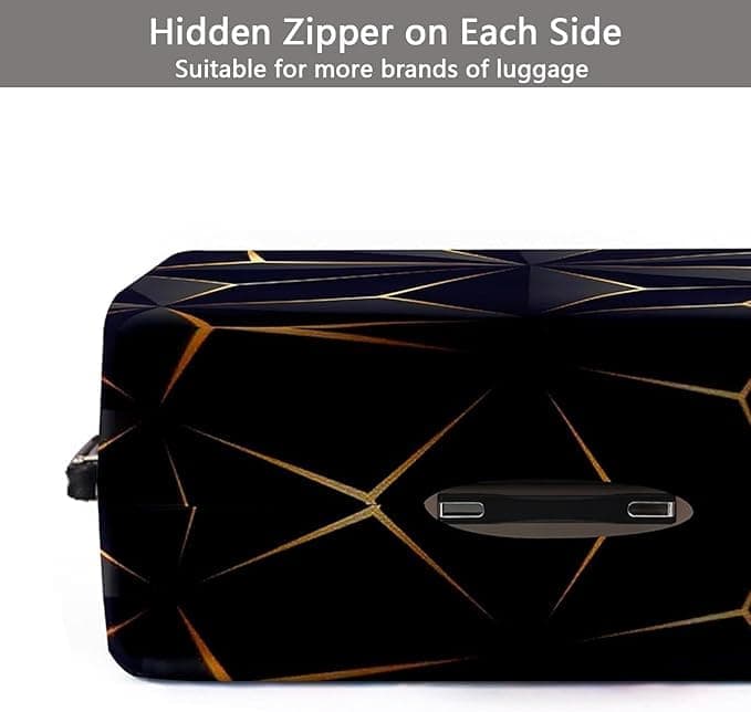 1 Pack Elastic Suitcase Cover Travel Luggage Protection Scratch Resistant Washable Trolley Case, M (22-24INCH)