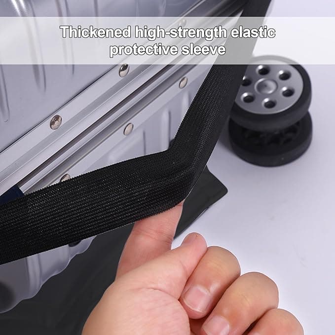 18-32 Inch Elastic Suitcase Cover, Washable Luggage Protector Reusable Travel Protective Cover, M 22-24 Inch