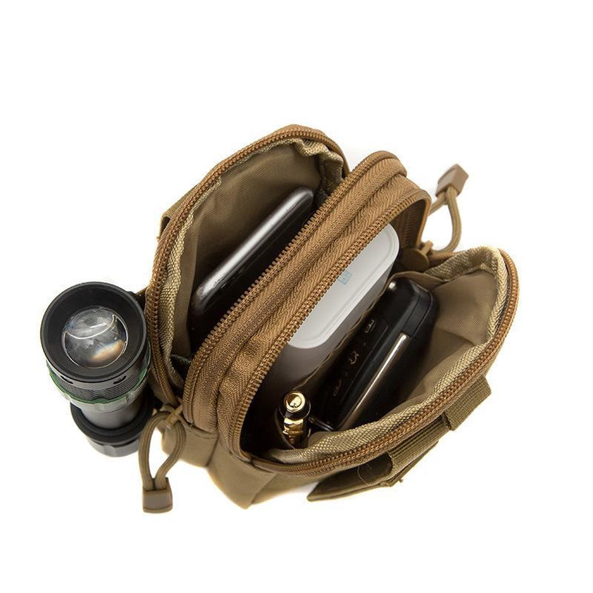 Waterproof Nylon Waist Bag - Anti-Theft - Outdoor Belt Bag - Green