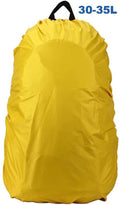 Backpack Rain Cover - Waterproof Rain Cover for Backpack - 30-35 Liter Rain Cover – Yellow