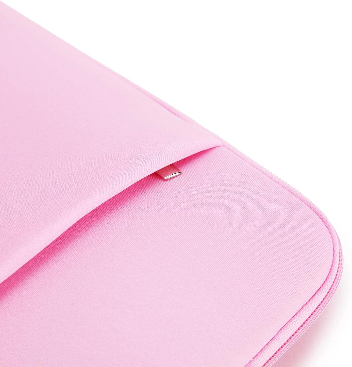 Laptop Case / Sleeve - 15.6 Inch - 2-Piece Extra Compartment - Laptop Sleeve with Pouch - Women's / Men's Laptop Bag - Macbook Case with Zipper - Laptop Sleeve - Laptop Case - Laptop Cover - Pink - Shockproof - Scratchproof - Durable