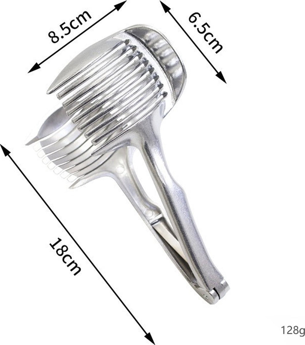 Tomato Slicer - Potato Slicer - Egg Slicer - Egg Slicer - Vegetable Slicer - Egg Slicer - Tomato Cutting Aid - Onion Slicer - Citrus Slicer - Tomato Tongs - Multifunctional - Kitchen Cutting Aid - Kitchen Tool - With Grip - Anti-Slip - Stainless Steel