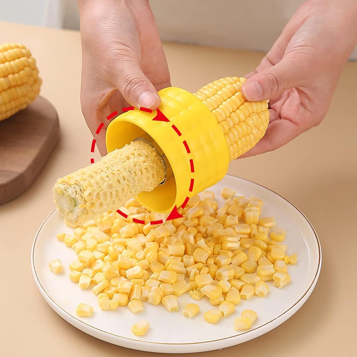 Stripper - 2 Pieces - Corn Peeler - Corn Stripper - Corn Stripping Tool - Corn Stripper - Quality Corn Peeler - Household Accessories - Kitchen Accessories - Kitchen Gadget - Household Kitchen Tool - Yellow