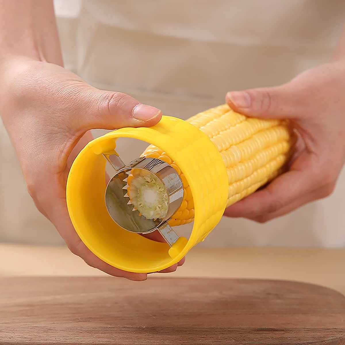 Stripper - 2 Pieces - Corn Peeler - Corn Stripper - Corn Stripping Tool - Corn Stripper - Quality Corn Peeler - Household Accessories - Kitchen Accessories - Kitchen Gadget - Household Kitchen Tool - Yellow