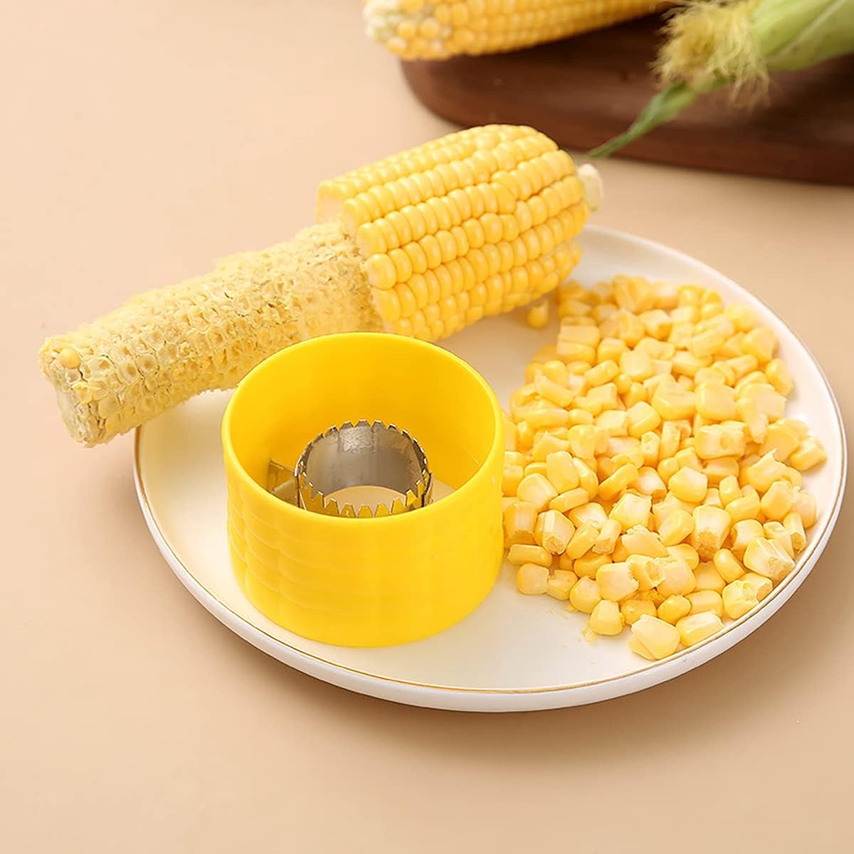 Stripper - 2 Pieces - Corn Peeler - Corn Stripper - Corn Stripping Tool - Corn Stripper - Quality Corn Peeler - Household Accessories - Kitchen Accessories - Kitchen Gadget - Household Kitchen Tool - Yellow