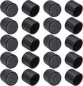 20 pieces - Chair Leg Caps - 22*22*25mm - furniture leg covers - Round rubber furniture leg protectors - Chair protector - floor protection - chair leg protectors - chair socks - for chair legs, table and sofa - black