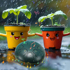 Rain drum - outdoor rain drum - rain drum for the garden - rain drum for outside in the garden - chakra drum for outdoor rain - drum - musical instruments - 6 inch rain drum - with 8 tones - green - 16*9 cm