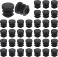 32 pieces - Furniture mats - 16 mm - furniture legs - furniture leg pads - round plastic plugs - end caps for pipes - furniture glides - for tables and chairs - black chair leg protectors - for hardwood floor tiles - black