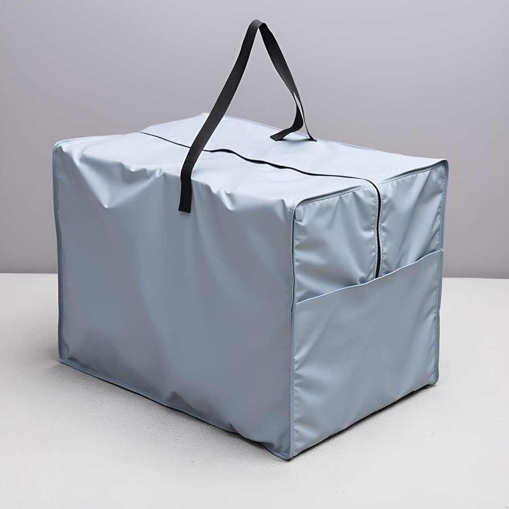 Storage bag - Furniture cover - Garden furniture cover - Storage bag for seat cushion - Oxford fabric storage bag - Waterproof storage bag - dust cover - with storage bag - with zipper, handles - for garden furniture, clothing, cushions - 81*81*61 cm - gr