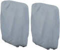 Waterproof Chair Cover - 2 Pieces - Garden Chair Cover - Protective Cover for Garden Furniture - Cover for Folding Chairs - Garden Furniture Cover - Garden Chair Cover - 71x20/34x110cm - For Outdoor Use in the Garden, Balcony or Terrace - Gray - 210D Oxfo