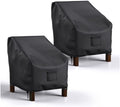 Waterproof Chair Cover - Set of 2 - Garden Chair Cover - Protective Cover for Garden Furniture - Garden Furniture Cover - Garden Chair Cover - 96 x 79 x 74 cm - For Outdoor Use in the Garden, Balcony or Terrace - Black - 210D Oxford Cloth - Waterproof - D