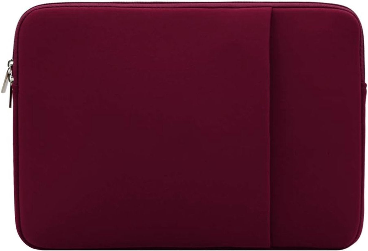 Laptop sleeve - 13 inch - 2-piece - Laptop bag - Suitable for 13 inch laptop - with extra case - Red