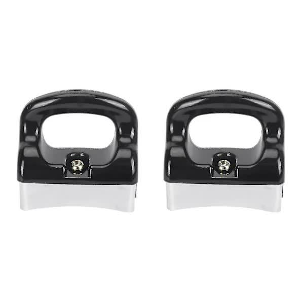 Black Silver Bakelite Handle for Frying Pan Saucepan Compatible with Kitchen Utensils 2-Pack
