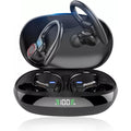 Sports Wireless Bluetooth Headphones, Wireless Headphones with Mic Bluetooth, Hi-Fi Stereo Bluetooth Headset Bluetooth Headset for Sports, Work Dark