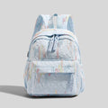 Backpack – Stylish and practical lightweight backpack – With two zippered compartments and adjustable shoulder strap – Fashionable design for girls, children and adults – Blue