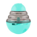 Pet Feeding Roly-Poly Toy, Interactive Dog Dispenser Toys Slow Feeder Puzzle Dog Brain Stimulation Toys Dog Christmas Enrichment Boredom Toys for Puppy Small Medium Large Dogs Grad, Green Blue