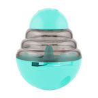 Pet Feeding Roly-Poly Toy, Interactive Dog Dispenser Toys Slow Feeder Puzzle Dog Brain Stimulation Toys Dog Christmas Enrichment Boredom Toys for Puppy Small Medium Large Dogs Grad, Green Blue