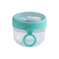 JWDX Kitchen, Kitchen Tools Clearance, Overnight Oats Jars Cereal Milk Container Leak Proof Oatmeal Jars Yogurt Containers with Lids Oatmeal to Go Container Pink Mint Green