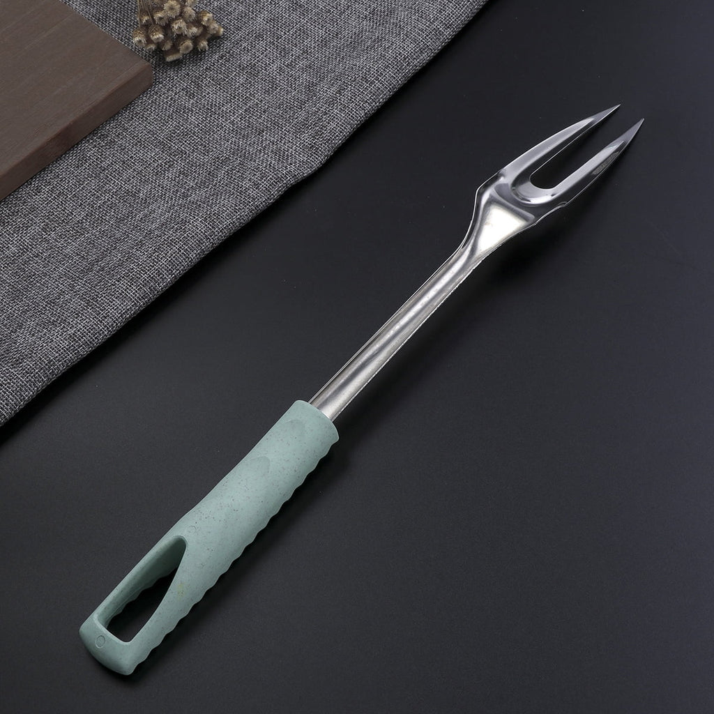 Ortofally Kitchen Utensils Stainless Steel Cooking Tools Heat Resistant Kitchen Gadgets Dishwasher Safe 34.50X3.50X2.00CM Silver