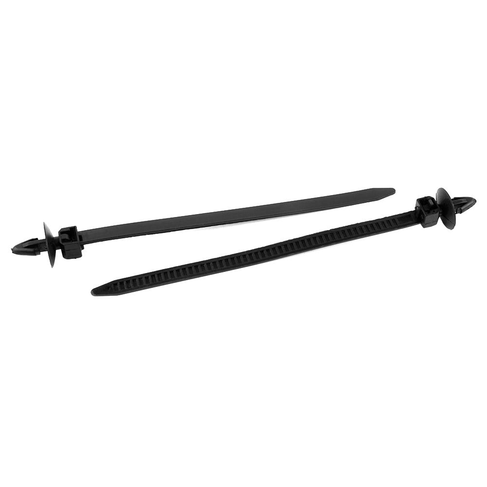 30Pcs Car Auto Cable Ties Strap Push Mount Wire Tie Retainer Clips Clamp Nylon Black Auto Fastener Clip Accessory