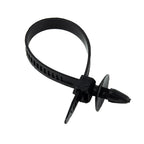 30Pcs Car Auto Cable Ties Strap Push Mount Wire Tie Retainer Clips Clamp Nylon Black Auto Fastener Clip Accessory