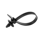 30Pcs Car Auto Cable Ties Strap Push Mount Wire Tie Retainer Clips Clamp Nylon Black Auto Fastener Clip Accessory