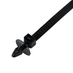 30Pcs Car Auto Cable Ties Strap Push Mount Wire Tie Retainer Clips Clamp Nylon Black Auto Fastener Clip Accessory