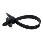 30Pcs Car Auto Cable Ties Strap Push Mount Wire Tie Retainer Clips Clamp Nylon Black Auto Fastener Clip Accessory