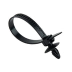 30Pcs Car Auto Cable Ties Strap Push Mount Wire Tie Retainer Clips Clamp Nylon Black Auto Fastener Clip Accessory