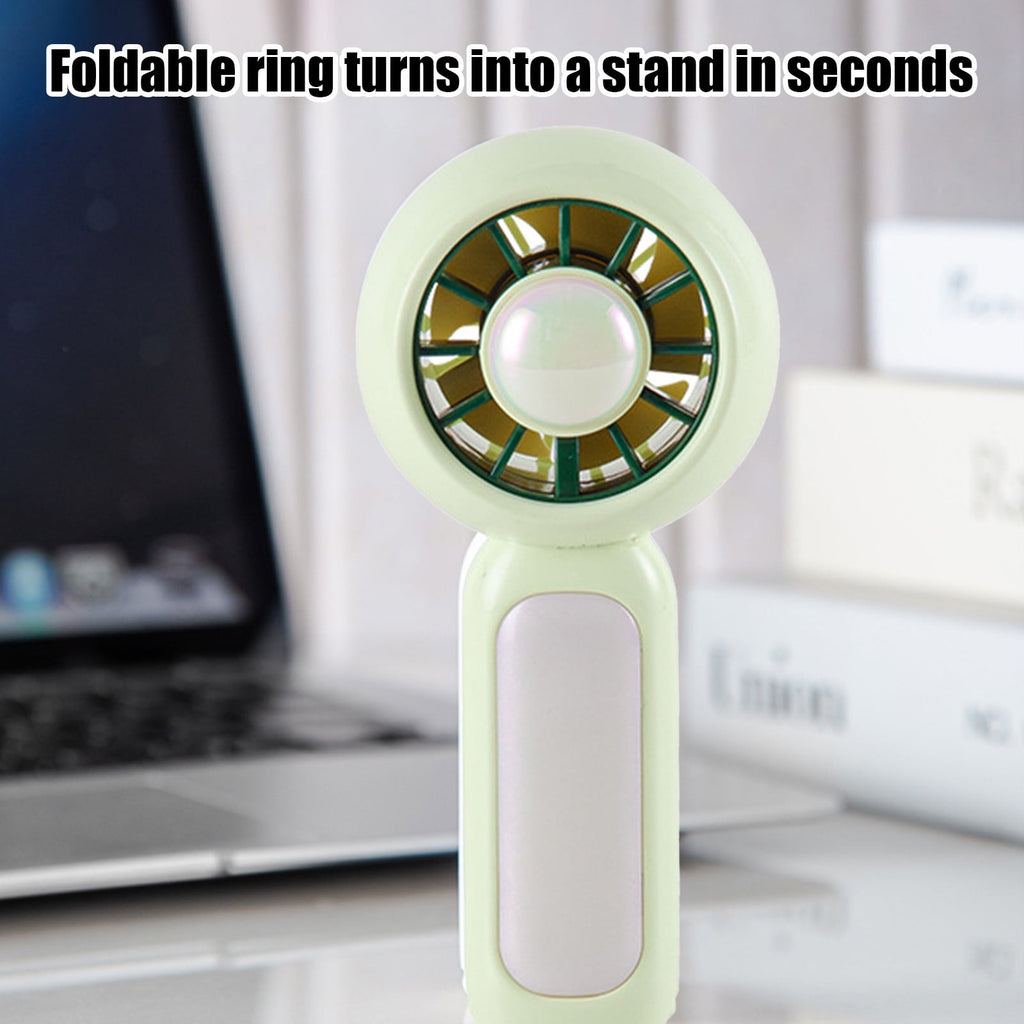 Air Conditioner Fan – The GENUINE Portable Ice Cooling Refrigerating Pad Handheld Cooling Fan That Blows Cold Air Green