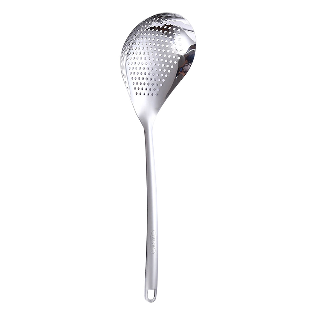 3 Pcs Skimmer Slotted Cooking Spoon,Kitchen Stainless Steel Slotted Spoon,13.97 Inch Skimmer Frying Spoon For Draining & Serving,Spoon With Holes,Slotted Spoons For Cooking,Kitchen Utensil,Silver