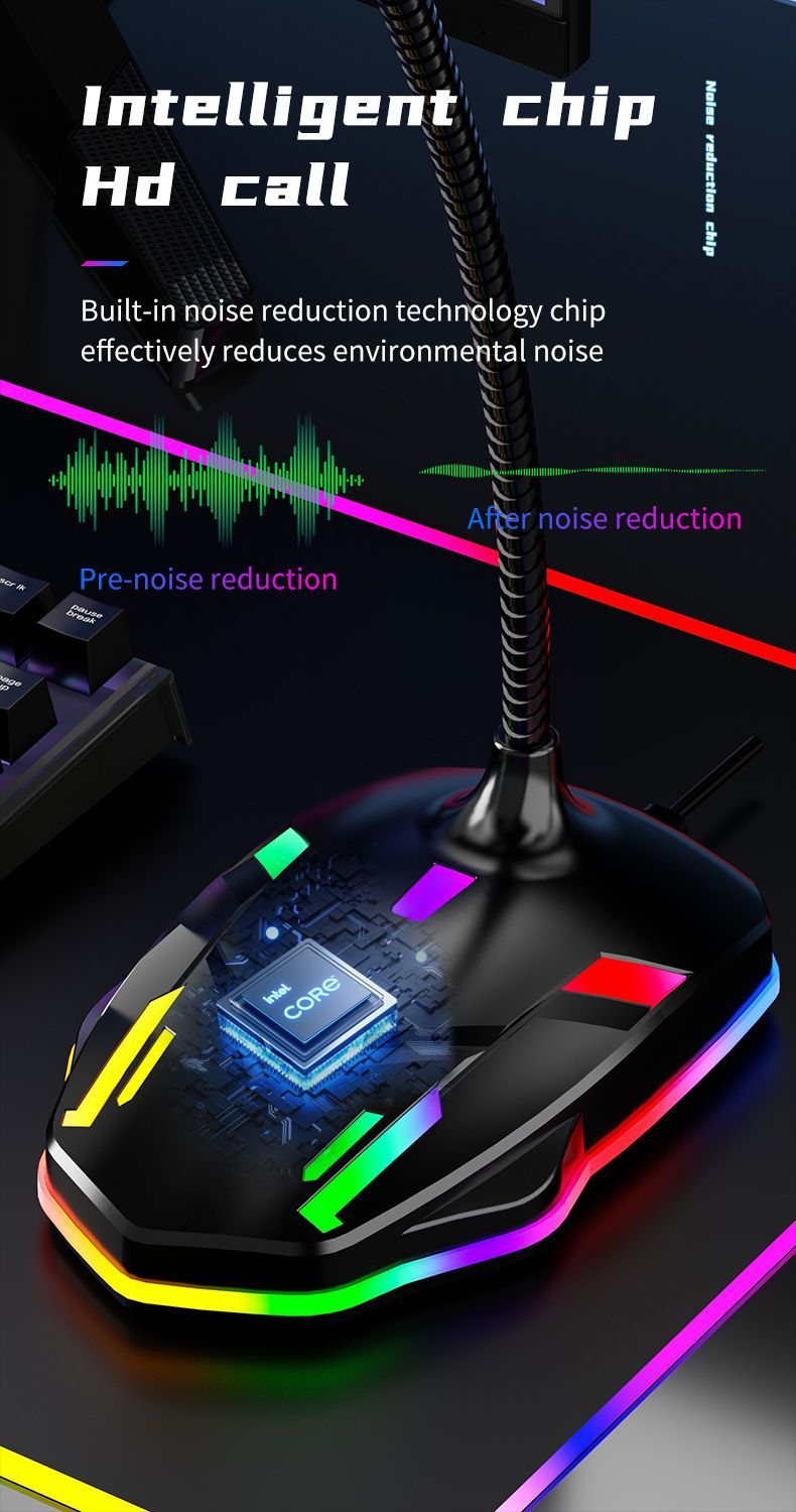 M9 Computer Noise Cancelling Microphone White