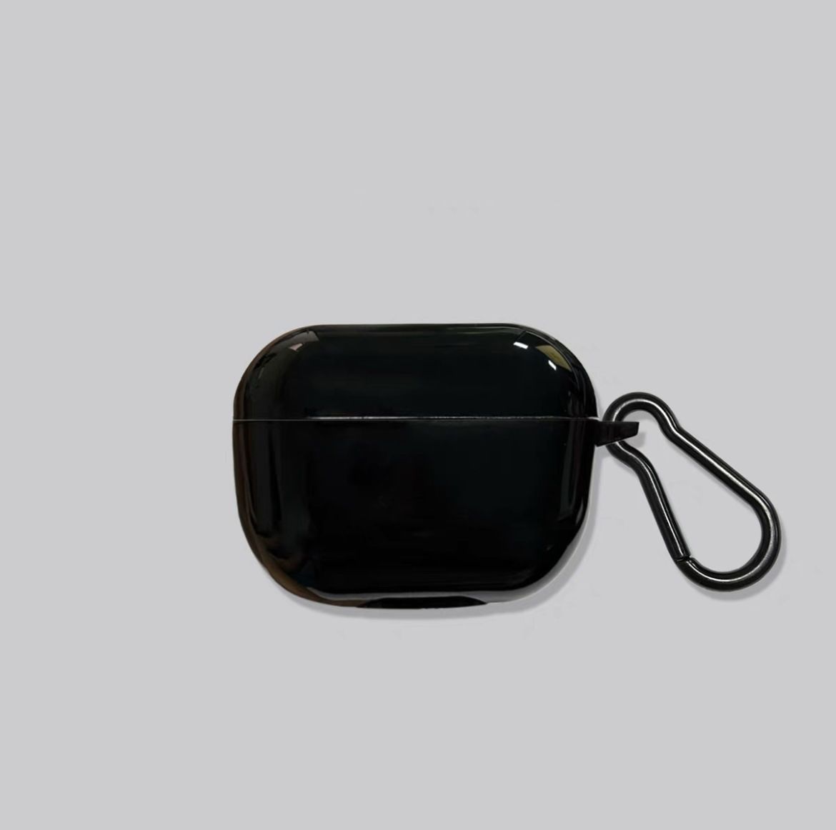Rose Red Heart on Black Case + Black Wrist Strap AirPods 3