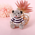 2-Pack Crystal Bear Keychains 04