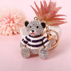 2-Pack Crystal Bear Keychains 04