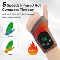 Electric Wrist Heating Massager - Infrared Heat Therapy + Vibration Massage, Rechargeable & Temperature Adjustable