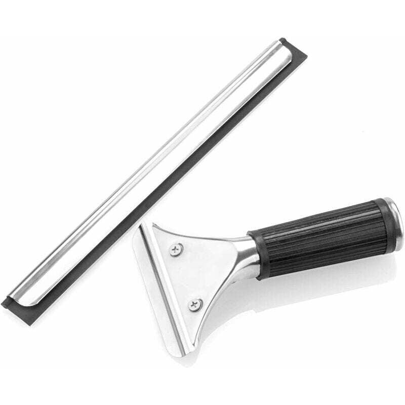 Stainless Steel Window Squeegee with Blade for Kitchen, ., Window Bathroom, 25cm
