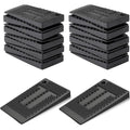 36 Pcs Furniture Leveling Wedges Black, Slip Tables, Chairs Cabinets, Waterproof and Non-Stackable for Furniture Made of Flexible Plastic