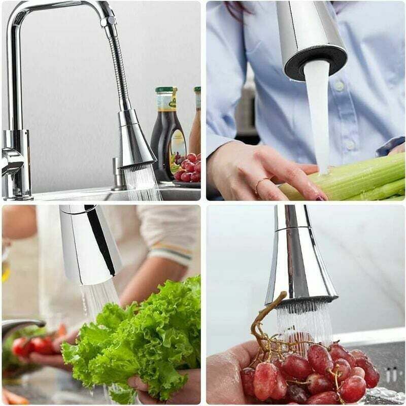 Head of Faucet of Kitchen in Steel Stainless and ABS Sprayer CuisineRotatif a 360 Degree Passoire of Economie of Water Anti-19cm