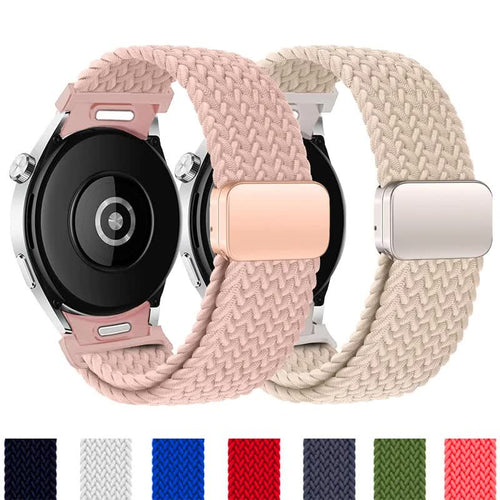 Braided Strap for Samsung Galaxy Watch 6 4 classic/5 Pro 45mm 47mm 43mm 44mm 40mm Magnetic Strap Without Gap Galaxy Watch 6 Band Black Black Watch 6 40mm 44mm