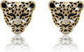 2pcs Bling Leopard Car Air Freshener Vent Clip, Black and Gold Cheetah Print Car Accessories, Sparkly Rhinestones Car Decor for Women