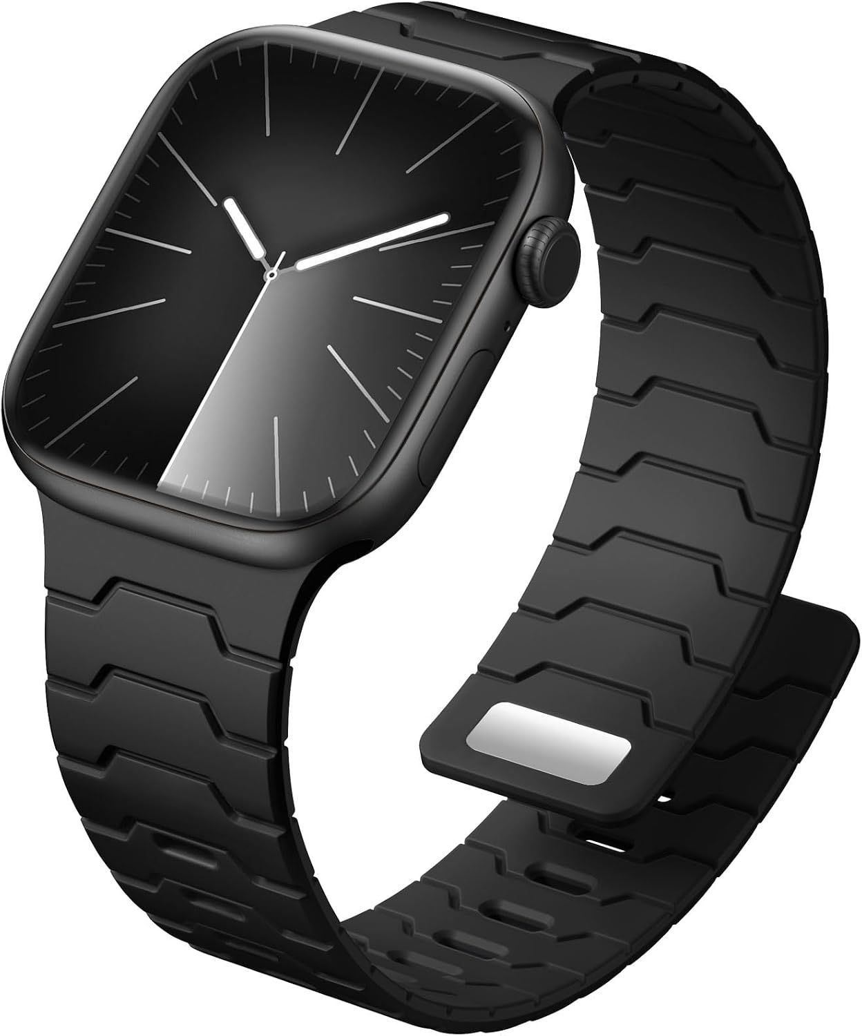 Sport Magnetic Band Compatible with Apple Watch Bands Men 44mm 45mm 46mm 42mm 49mm, Waterproof Silicone Strong Magnet Replacement Strap for iWatch Ultra 3 2 1 Series 11 10 9 8 7 6 5 4 3 2 1 SE