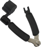 3 in 1 Guitar String Winder Cutter Pin Puller, Functional Guitar Maintenance Tool for Repairing Restringing of Acoustic Electric Guitars/Instrument Players (Black)
