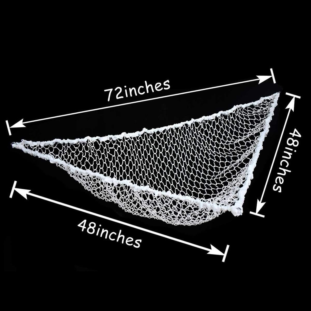 Hammock Mesh Toy Net Stuffed Animal Toys for Kids Jumbo Large Storage Pet Corner Animals Wall Hanging Organizer Christmas Gift (White)