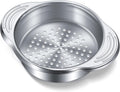 1 Piece Tuna Can Strainer Stainless Steel Food Strainer Sieve Metal Press Lid Canning Colander Oil Drainer Tuna Filter for Beans Vegetables