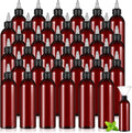 36 Pcs 8 oz Squeeze Bottle Twist Top Applicator Bottles Empty Hair Oil Bottle with Funnels Refillable Amber Plastic Bottles for Liquid Hair Oil Shampoo Lotion