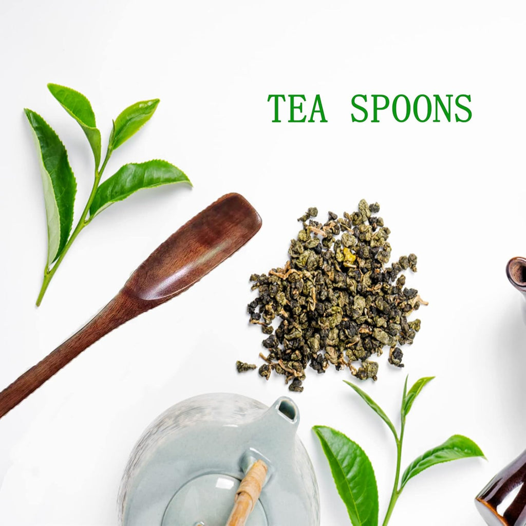 Wooden Spoons Long Handle Wooden Coffee Spoons Tea Spoon Wooden Mixing Honey Spoon Handmade Wood Stirring Spoon for Kitchen Cooking Utensils(9PCS)
