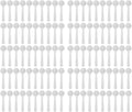 Measuring Spoons Set, 100Pcs PVC Fertilizer Spoon, High Temperature Resistance Measuring Spoon Long Handle Scoop, Small Tablespoon Measurement Spoon Set for Gardening 2ml/1g