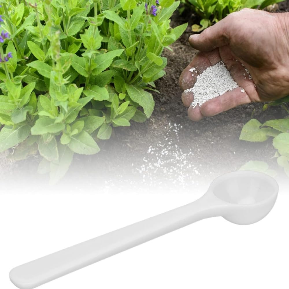 Measuring Spoons Set, 100Pcs PVC Fertilizer Spoon, High Temperature Resistance Measuring Spoon Long Handle Scoop, Small Tablespoon Measurement Spoon Set for Gardening 2ml/1g